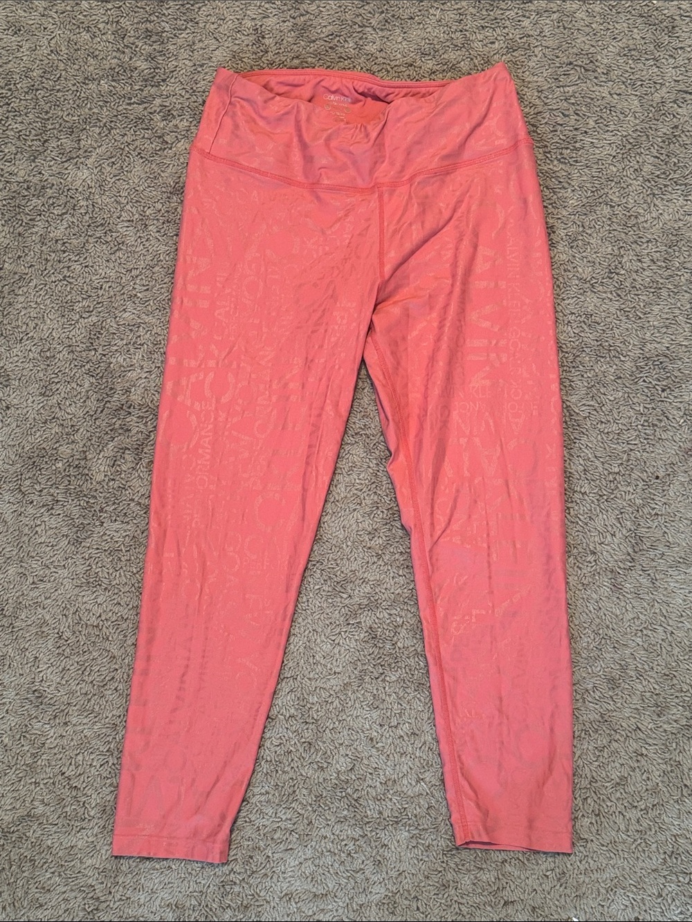 Calvin Klein Performance Coral Capri Leggings